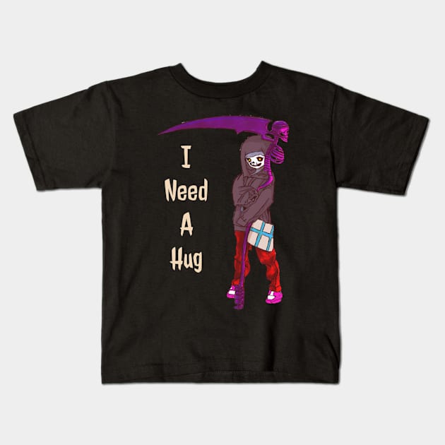 I Need A Hug Kids T-Shirt by DravenWaylon